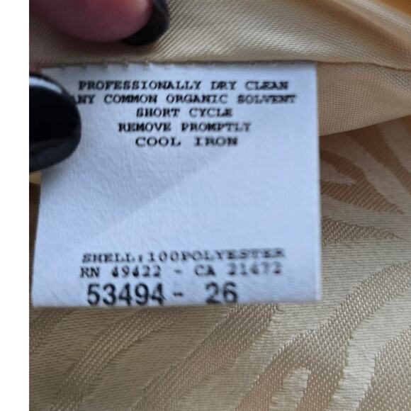 Vintage 80s 90s Jessica McClintock Gold Strapless Mini Dress Zebra Jacquard 6 - Picture 6 of 11